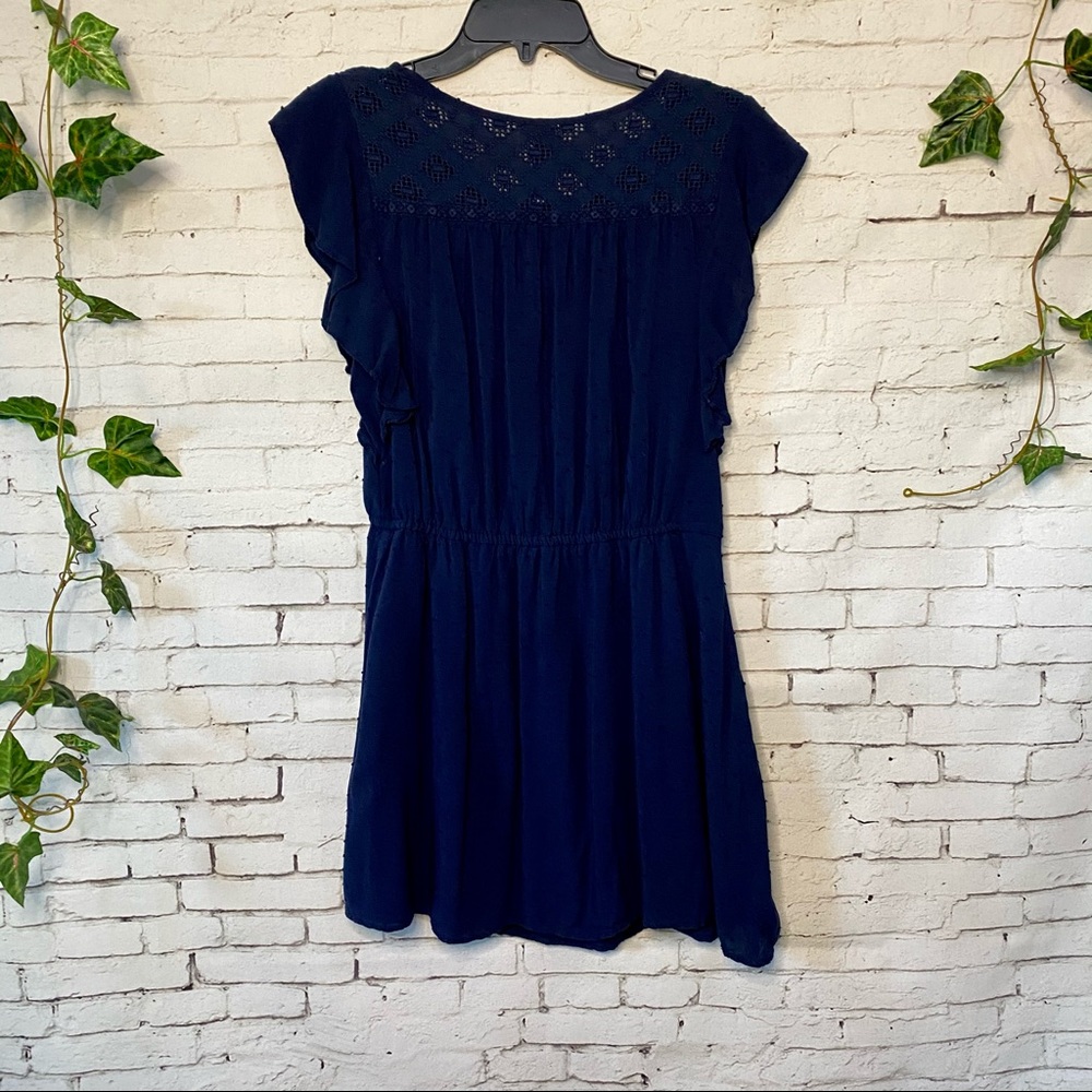 Prince and Fox Midi Dress - Navy Textured Small - Picture 3 of 5